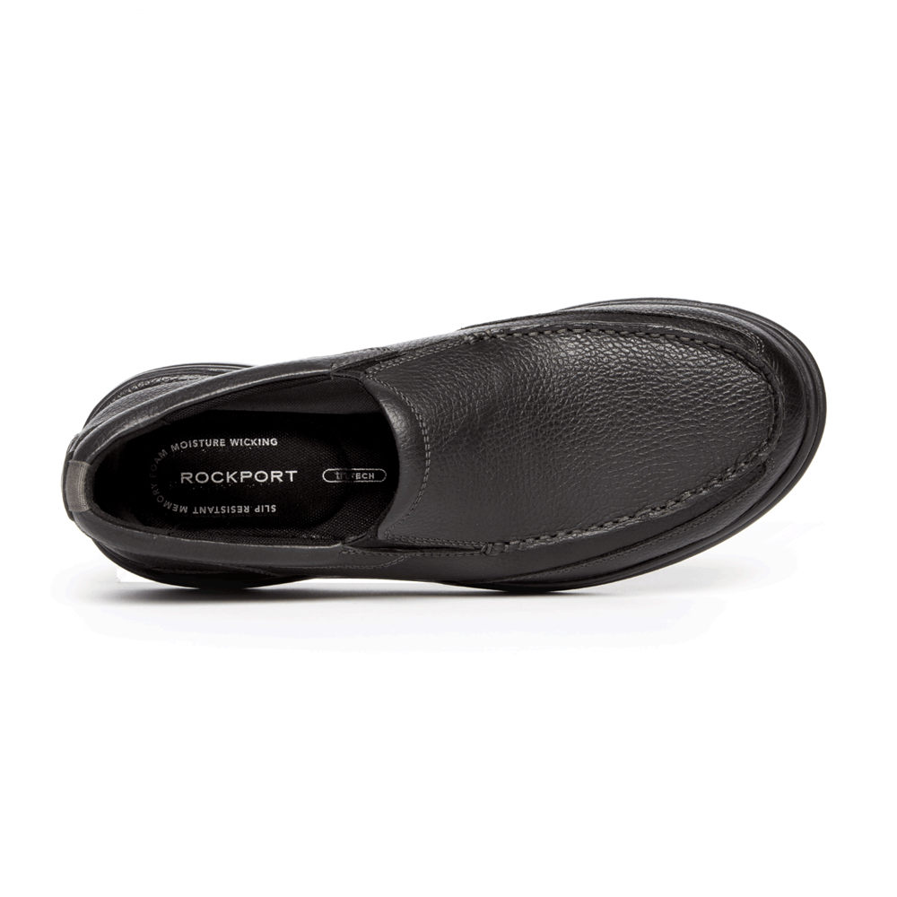 Sapato Vela Rockport Homem Pretas - Prowalker Eureka Plus - 75318VNKT